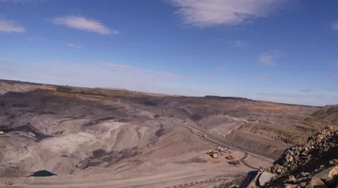 Open Pit mining. Timelapse Stock Footage 47264457