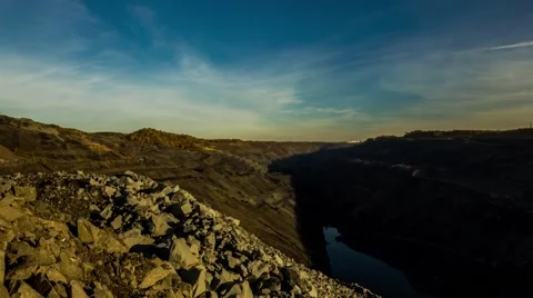 Open pit morning Timelapse Stock Footage 47328256