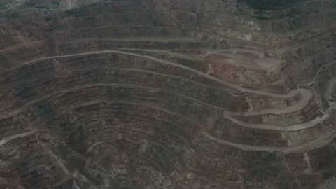 Open pit ore mining. Video stock 138263038