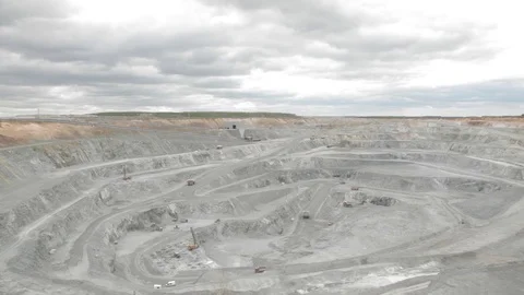 Open pit panoram Stock Footage 73637846