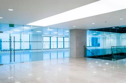 Open plan emty office Stock Photos