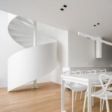 Open plan home interior Foto stock