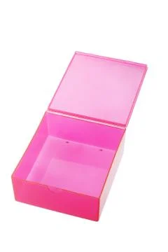 Open plastic box Stock Photos
