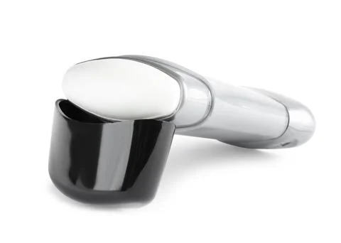 Open plastic deodorant container on white background 스톡 사진