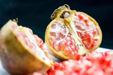 Open pomegranade composition Фото