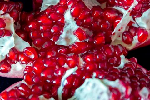 Open pomegranate Stock Photos