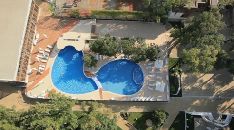 Open pool Stock Footage 32389623