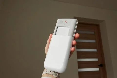 Open portable photo printer Stock Photos