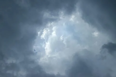 Open portal in the clouds. Stock Photos