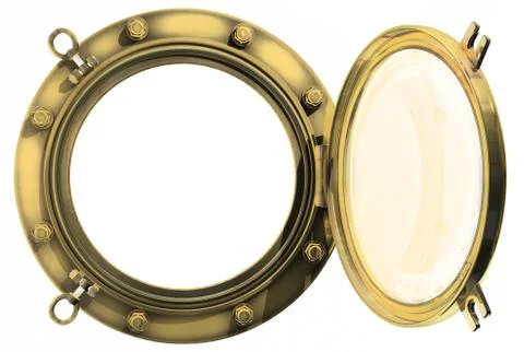 Open Porthole Stock Illustration