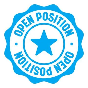 Open position seal badge. open position label sticker. Vector sign Stock Illustration