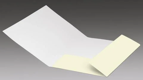 Open presentation folder open presentation folder in gradient grey back Co... Stock Photos