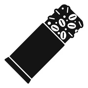 Open protein bar with nuts and seeds promoting healthy lifestyle Stock Illustration