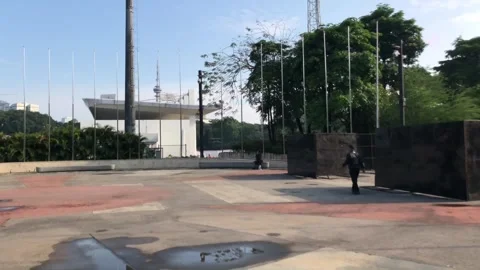 Open Public Space in Jakarta Stock Footage 320329569