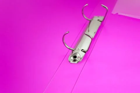 Open purple paper folder Stock Photos