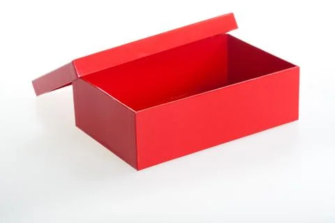 Open red box Stock Photos