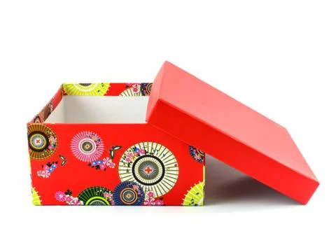 Open red box 库存照片