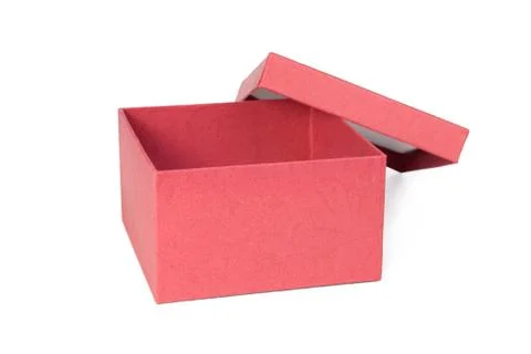 Open red box. Stock Photos