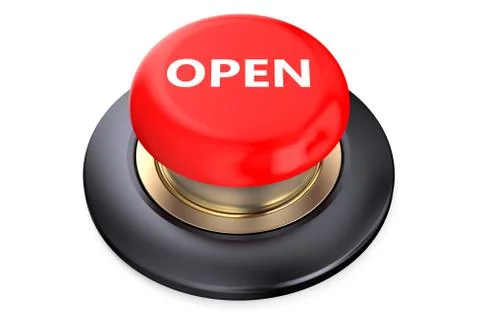 Open red button Stock Illustration
