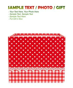 Open red gift box Stock Photos