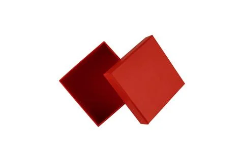 Open red gift box Stock Photos