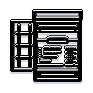 Open refrigerator filled with various fresh food items Stock Illustration