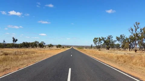 Open Road Australian Landscape Stock Footage 40540276