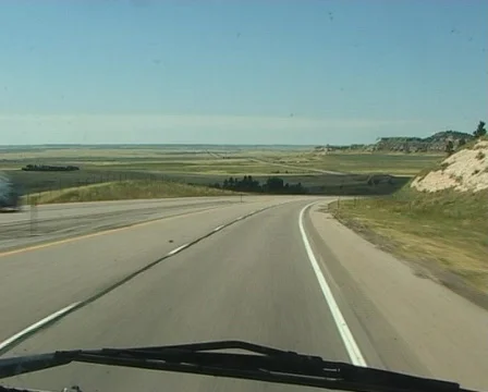 Open road driving Stock Footage 135016