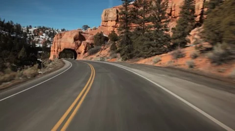 Open road POV Stock-Footage 7730156