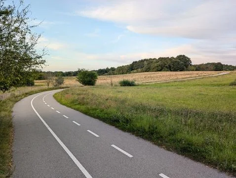 The open road with turns Stock Photos