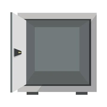 Open safe box icon Illustrazione stock