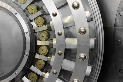 Open safe door Stock Photos