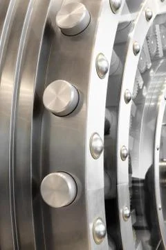 Open safe door Stock Photos