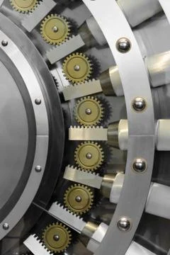 Open safe door Stock Photos