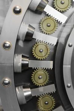 Open safe door Stock Photos