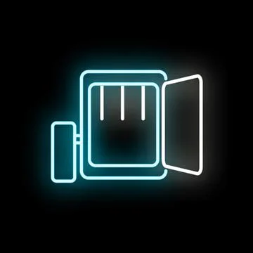 Open safe icon showing security and wealth concept Stock Illustration