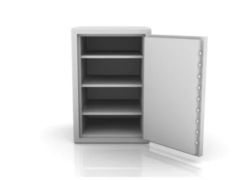 Open safe Stock Illustration