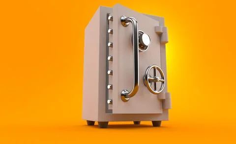 Open safe Stock Illustration