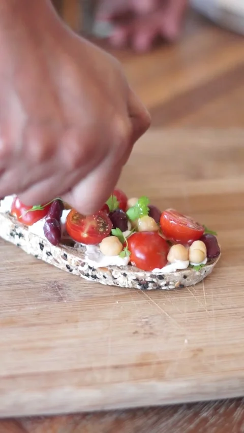 Open Sandwich Stock Footage 276544460