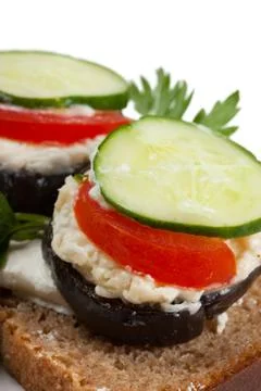 Open sandwich Stock Photos