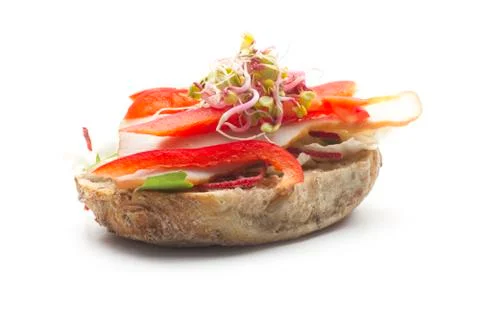 Open sandwich Stock Photos