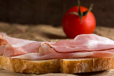 Open sandwich Stock-Fotos