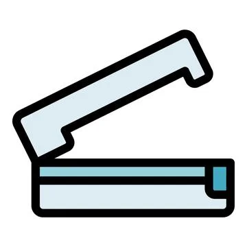 Open scanner digitizing documents efficiently in modern office Stock Illustration