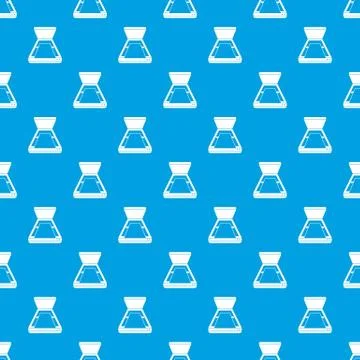Open scanner pattern seamless blue 스톡 일러스트