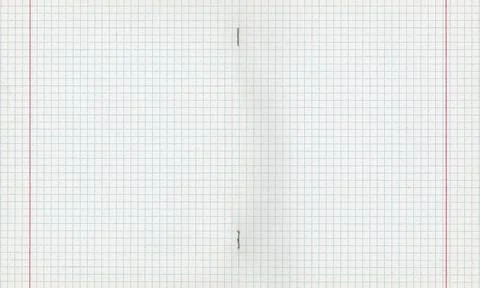 Open school notebook in a cage close-up Stock Photos