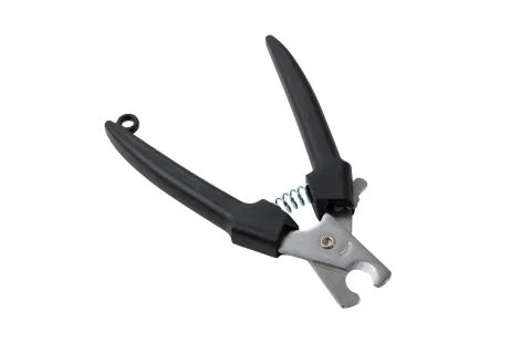 Open scissors for claws for pets dogs or cats on white background Stock Photos