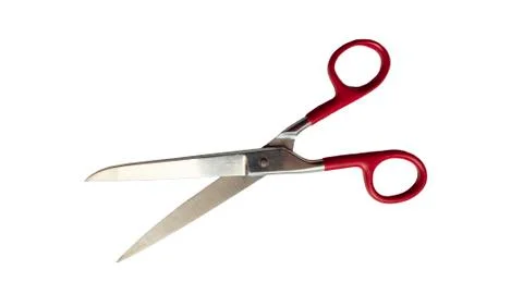 Open scissors isolated on white background. Stock Photos