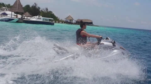 Off To Open Sea Stock Footage 48906998