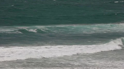 Open Sea Waves Crushing Stock Footage 7798380