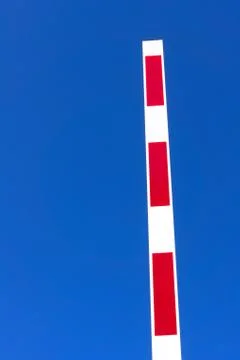 Open security barrier Stock Photos
